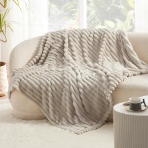 Rabbit Fluffy Blanket Sofa Blanket Casual Blanket
